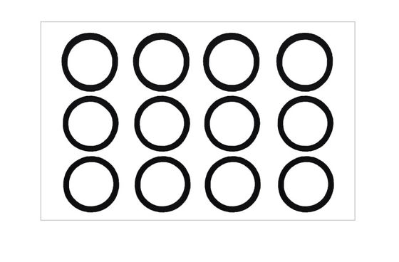 Die Siegellinse, die stempelschneidenen Schaum schattiert, wird an der Kamera angewendet